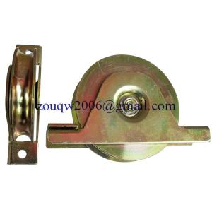 Sliding gate roller GW606 U Groove，Galvanized, Iron, Single bearing