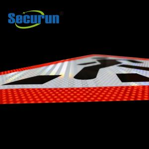 1.5mm Triangle Custom Reflective Sign Pedestrian Crossing Road Ahead