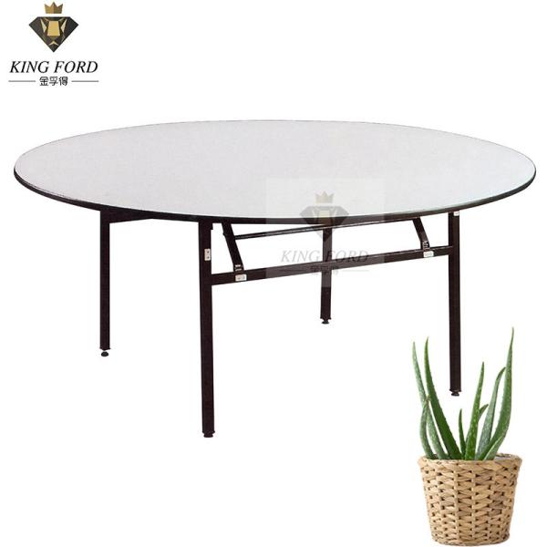 Buy Laminate Surface Plywood Board Hotel Banquet Table DIA 120*75CM at wholesale prices