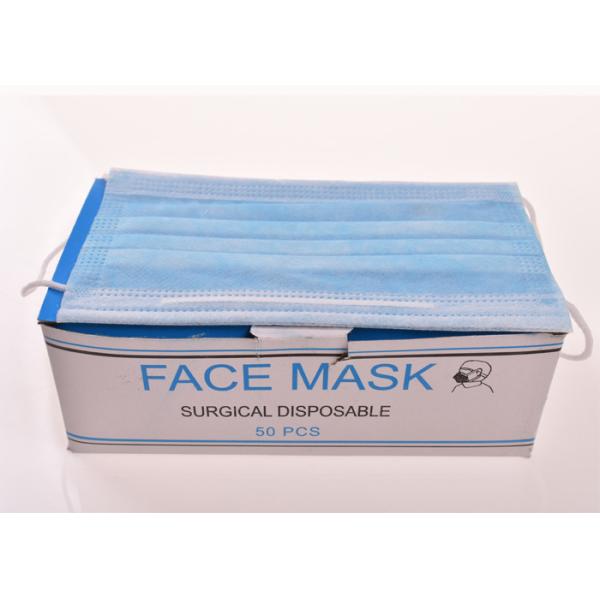 Hygienic Surgical Non Woven 3 Ply Disposable Face Mask Pleated Mask With Ear Loop
