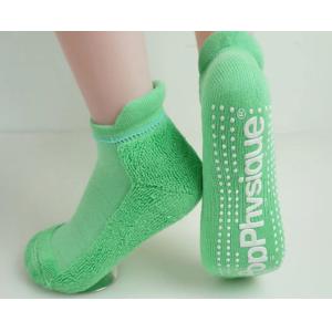 Fashion Green Cotton Blend Yoga Grip Socks For Adult Casual Type Yoga Socks