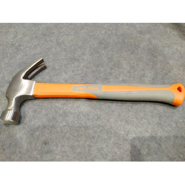 8OZ-24OZ steel claw hammer( XL0009) with polishing surface and durable double color rubber handle