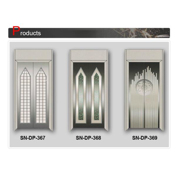 2000mm Hairline And Etching Elevator Door Panel 1.2mm Thickness