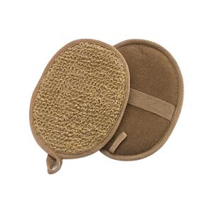 Brown Ramie Exfoliating Scrub Pads, Natural Body Washer Scrubby Pads
