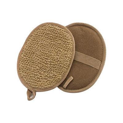 Buy Brown Ramie Exfoliating Scrub Pads, Natural Body Washer Scrubby Pads at wholesale prices