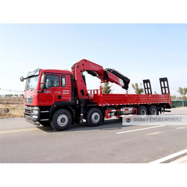 Famous Hot Sale Tipper Truck Howo 8x4 12 Wheels Crane Truck with 25 Tons