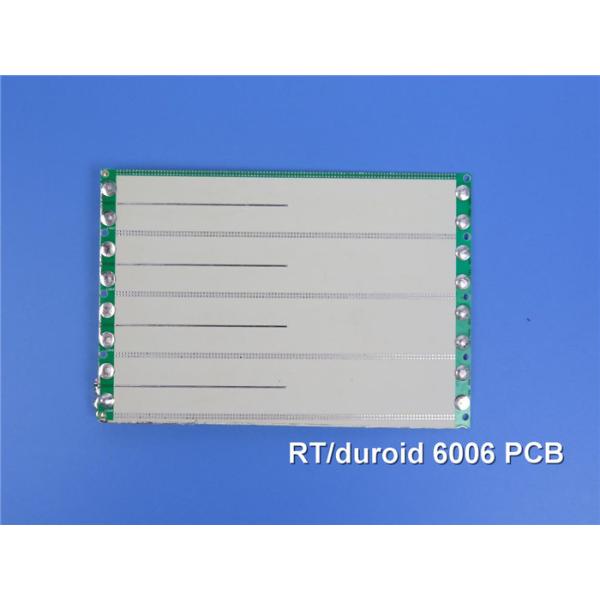Buy 50mil RT duroid 6006 High Frequency PCB with Black Silkscreen and Immersion Gold at wholesale prices