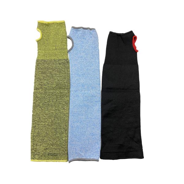 50cm Aramid Fiber Silicone Dots On Cuff Anti Cut Arm Sleeves For High-risk Industry