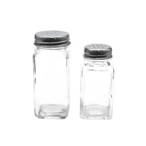 Stainless Steel Shaker Lid Empty Glass Jars Food Grade Clear Color Eco -