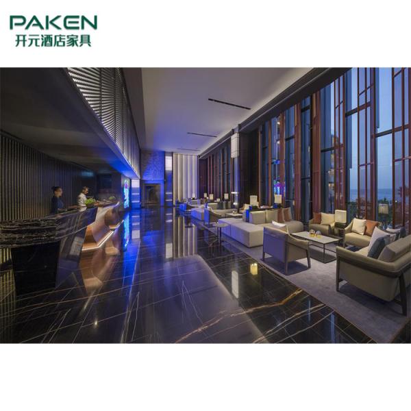 High End Hotel Public Area Furniture Sofa Center Table and Chair