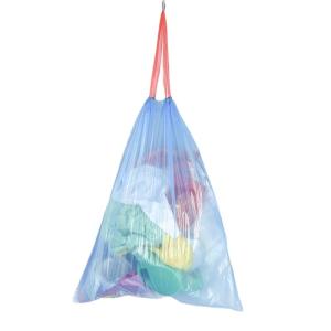 Drawstring Garbage Bag Large Portable Rope Kitchen Plastic Bags Tear Free for
