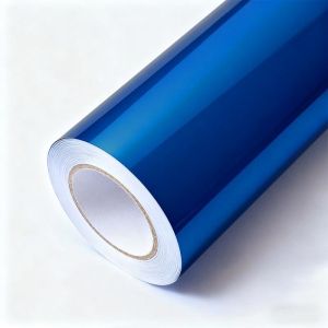 Customized Metallic Car Wrap Tear Resistant Deep Blue Car Wrap HYM1045