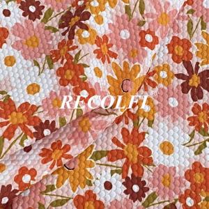 Sustainable Activewear Knit Fabric Digital Printing Stretch Sport Bra