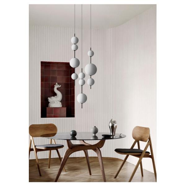 Modern Glass long Pendant Lamps Restaurant Cafe Bar Bedroom Kitchen Beads Pendant lamp(WH-GP-140)