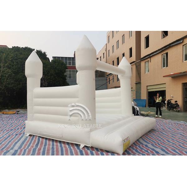 Inflatable Bouncer Castle 13ft*11.5ft*10ft White Jumper Bouncy Castle Wedding Decorations Jumping Bed For Party