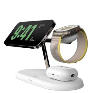 T256 All In One Wireless Charger Compatible with Samsung and Apple Working