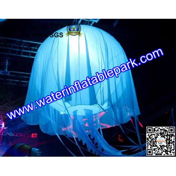 Buy Customise Inflatable Jellyfish Decoration , Inflatable Stage Decoration with Lighting at wholesale prices