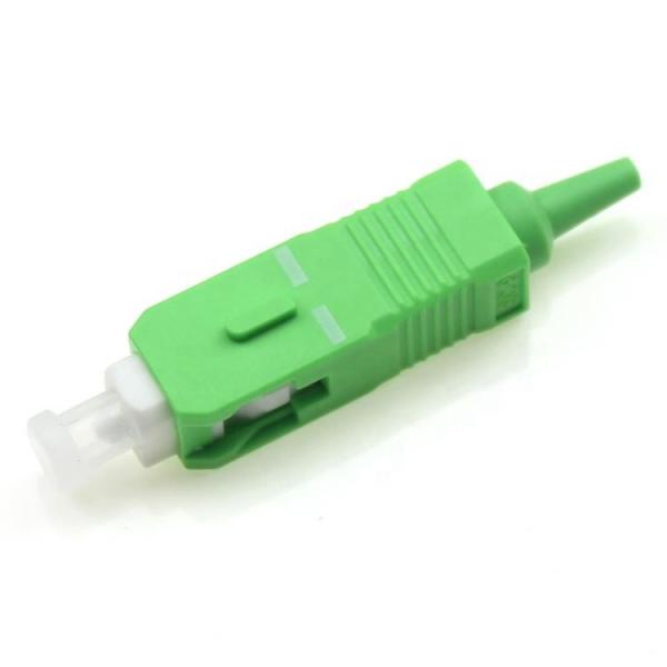 Buy Green Optic Fiber Fast Connector 0.9mm SC APC Quick Connector at wholesale prices