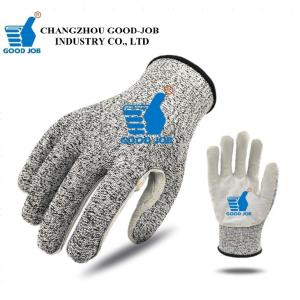 HPPE Polyethylene Puncture Resistant Cow Leather Level 5 Gloves