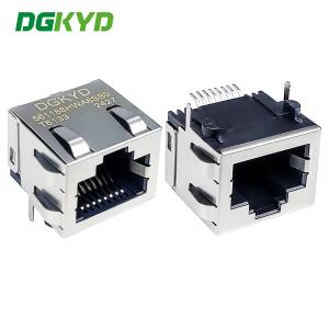 56 Single Port RJ45 Connector With Shielded Interface SMT DGKYD561188HWA6SB9T613