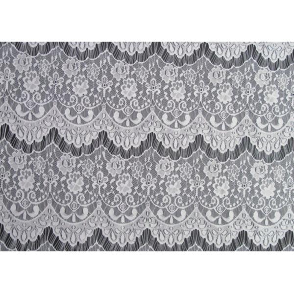 Buy Jacquard Nylon Lace Fabric , 100% Nylon / 145cm Width CY-DN0002 at wholesale prices