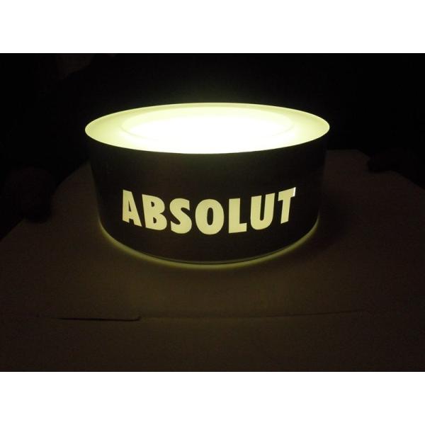 20mm Round Led Bottle Glorifier Engraved Acrylic Lighted Bar Shelves