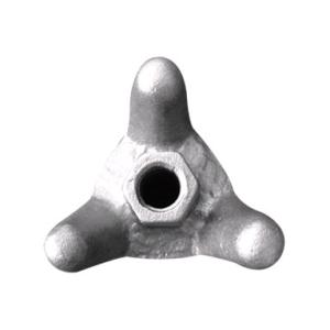 Ductile Iron Formwork Scaffolding Accessories Three Wing Nut Tie Rod Wing Nut