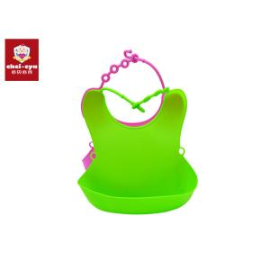 Anti - Bacterial Toddler Dribble Bibs , Multifunctional Soft Silicone Bib Easy