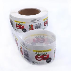 FDA SGS Transparent Canned Food Labels Digital printing Sticker Labels
