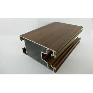 Quality Green Substantive Wood Finish Aluminium Profiles No Discoloration for sale
