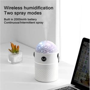 Galaxy Projection Light Air Humidifier 500ML Two Mode Intelligent Rechargeable