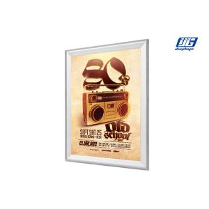 Anodizing Silver Clip Snap Poster Frames / Aluminum Image Led Slim Panel Light