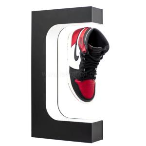 new led light customize magnetic levitation sneaker shoes advertising display