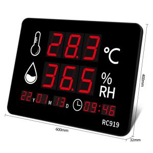 Industrial Grade Digital Thermometer Hygrometer Wall Clock Explosion Proof Probe