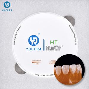 HT 98x10mm 37% Translucent Zirconia Blocks For Dental Lab