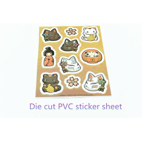 Buy Easy Tearing japanese style Die Cut PVC Sticker Sheets at wholesale prices