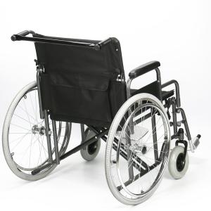 125kg Capacity Manual Steel Wheelchair Widening And Reinforcement 61cm Seat