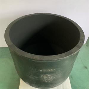 Metal Melting Silicon Carbide Graphite Crucible Round Low Slag Adherence