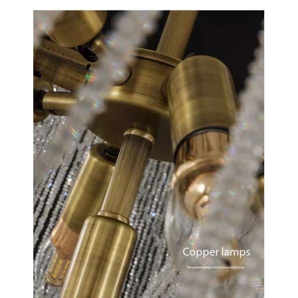 Modern Project Hotel Metal Tassels Chandelier Stair Ceiling Lights Decoration Home Staircase Chandeliers Pendant Lights