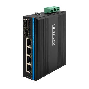 6 Port Gigabit Unmanaged POE Switch With 2 Sfp Fiber Switch DC48V Input