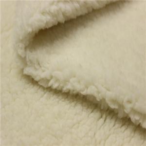 sherpa lining fabric circular knitted fabric 280gsm fleece fabric