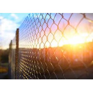 Quality Zoo Mesh Smooth Surface Diamond Chain Link Fence for sale