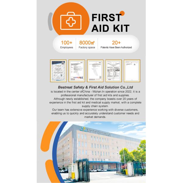 Portable Manual Power Home First Aid Kit Home Medical Kit With Disposable Face Mask