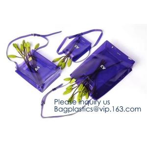 Custom Clear Transparent Holographic Iridescent Ladies Vinyl Tpu Shopper Women