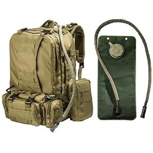 2.5L Tactical Hydration Backpack Hydration Water Bladder With 3 Molle Bags