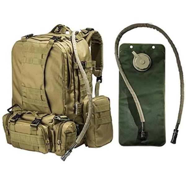 Buy 2.5L Tactical Hydration Backpack Hydration Water Bladder With 3 Molle Bags at wholesale prices