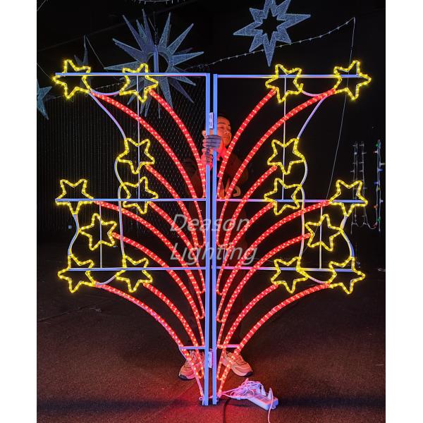 outdoor lamp post decorations christmas motif lights