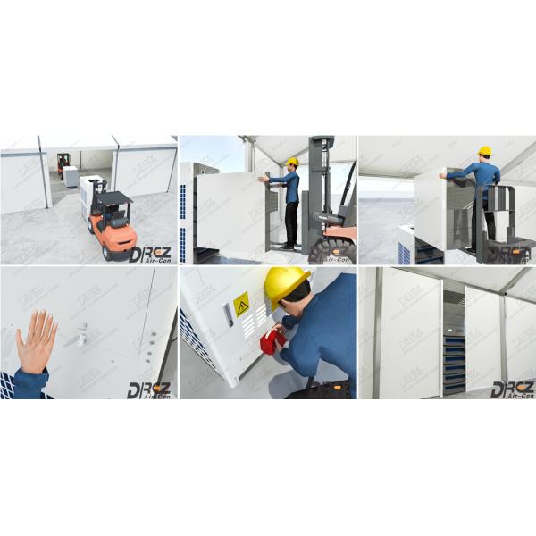 Portable 36hp Tent Aircon Central Air Conditioning System For Car Show