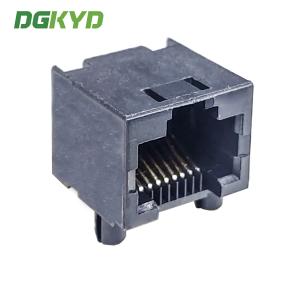 DGKYD561188IWA2DB4 RJ45 Ethernet connector plastic without light 8P8C black
