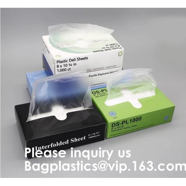 Buy High Density Poly Film, Polyethylene, 8 x 10 3/4 Sheets,Plastic Deli and Bakery Wrap,Pop-Up Plastic Food Wraping Sheets at wholesale prices
